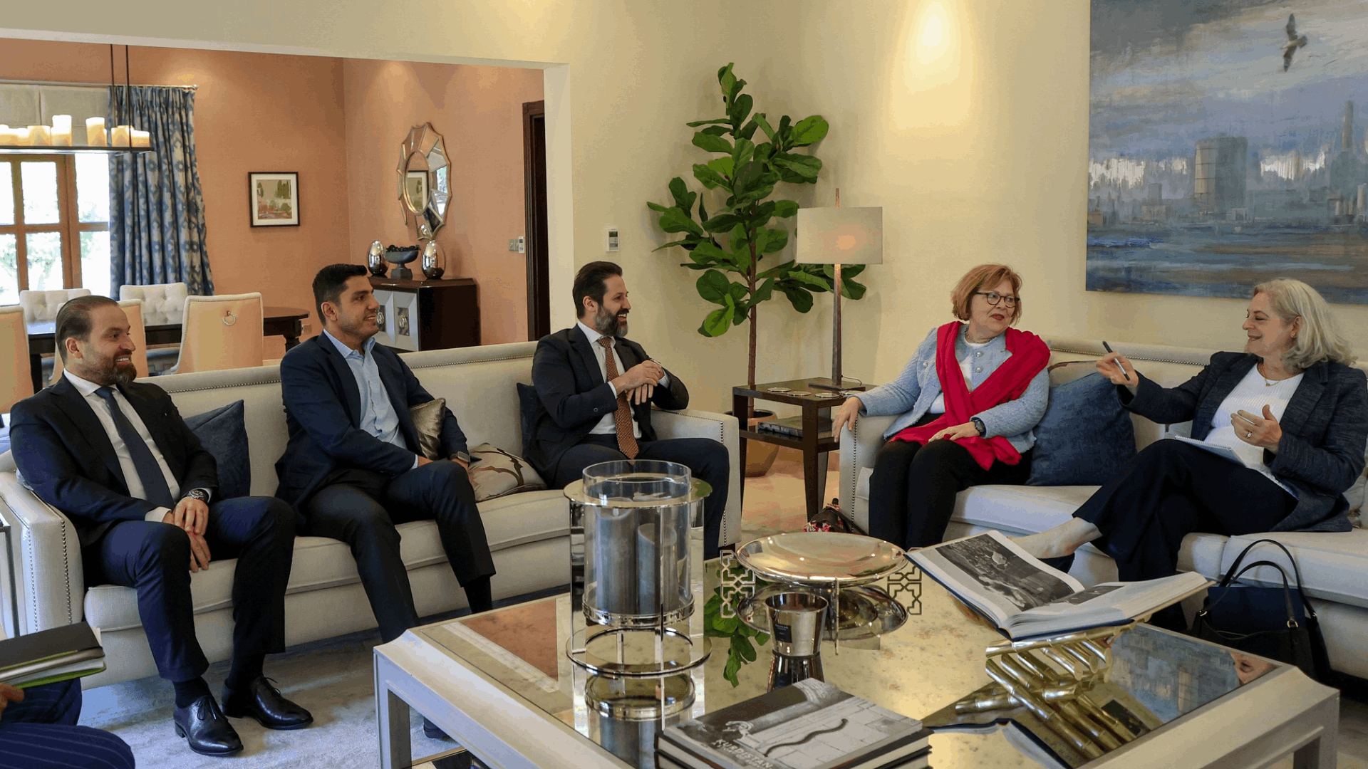 Qubad Talabani's meeting with Barbara A. Leaf in Erbil